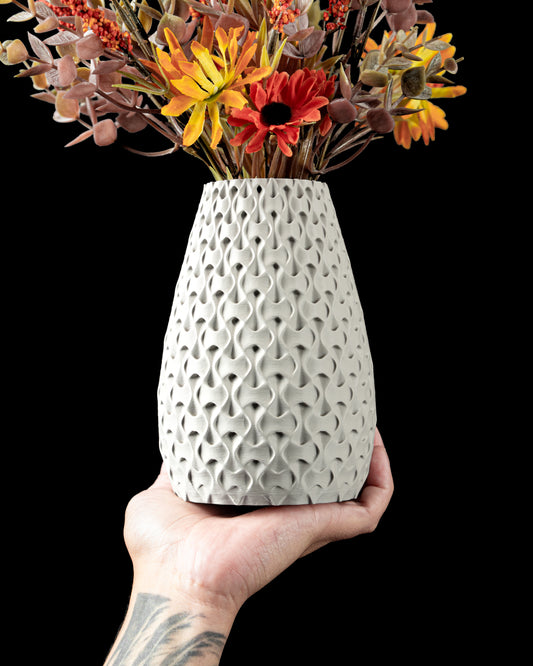 Vaza Decorativa Inter ArtVeris Inaltime 20cm Alb