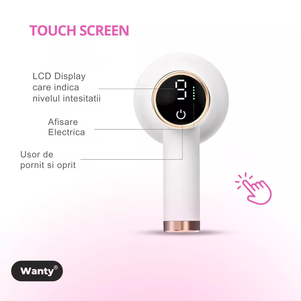 aparat de masaj cu display digital si control touch
