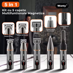 set aparat de tuns cu mai multe capete pentru diferite stiluri