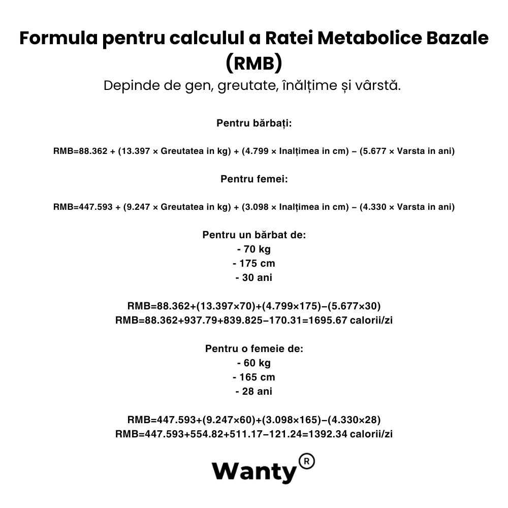 cum sa calculezi rata metabolica bazala