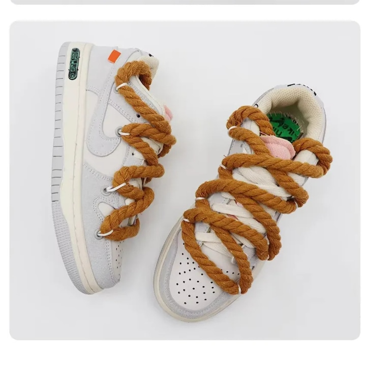 Șireturi sport Wanty® textură clară pentru adidași