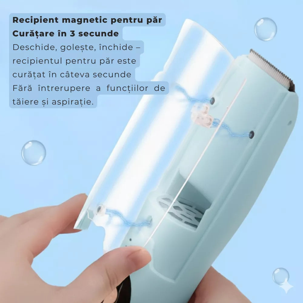 masina de tuns copii cu recipient magnetic pentru par pentru baietei