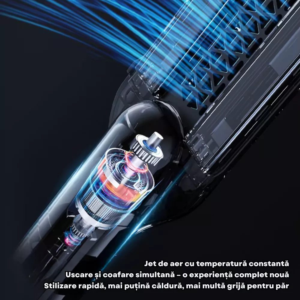 placa de par cu aer pentru coafare si uscare simultana