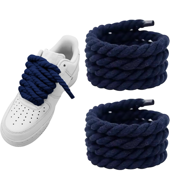 Sireturi Rope Laces Wanty ®  Bumbac, Capat Transparent si Textura Clara Wanty
