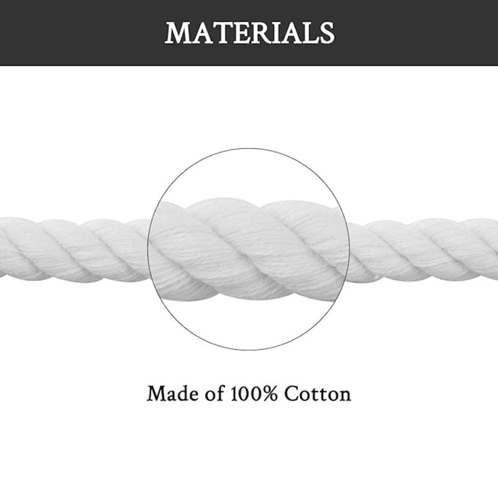 Sireturi Rope Laces Wanty ®  Bumbac, Capat Transparent si Textura Clara Wanty