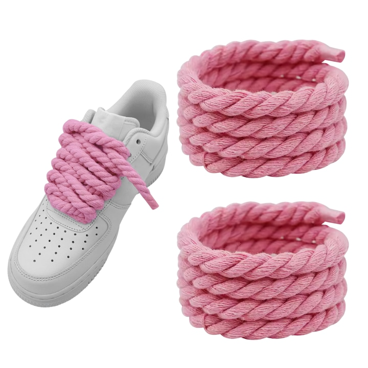 Sireturi Rope Laces Wanty ®  Bumbac, Capat Transparent si Textura Clara Wanty