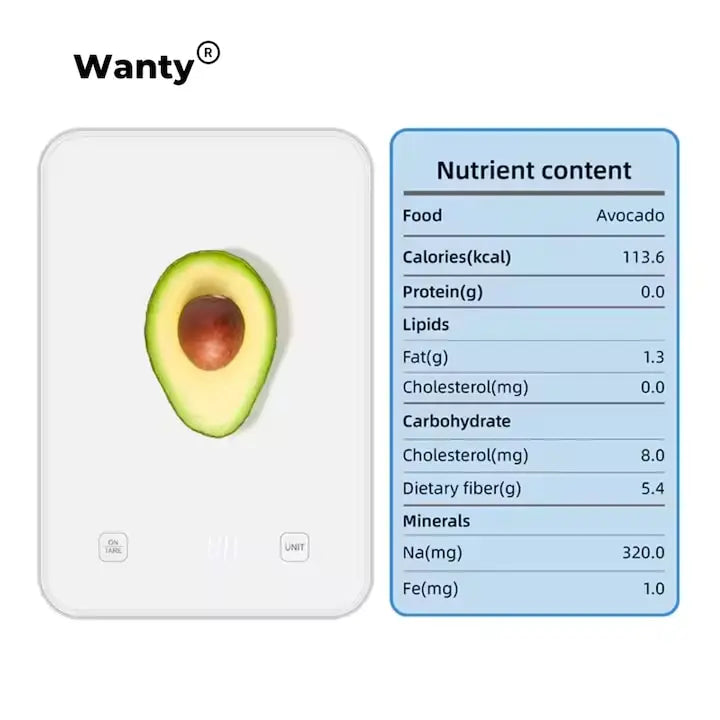 Cantar de bucatarie Wanty cu incarcare USB