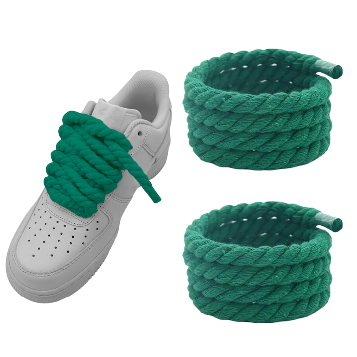 Sireturi Rope Laces Wanty ®  Bumbac, Capat Transparent si Textura Clara Wanty