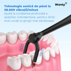 Dispozitiv Electric pentru Curatarea Dintilor cu Ata Dentara Wanty®
