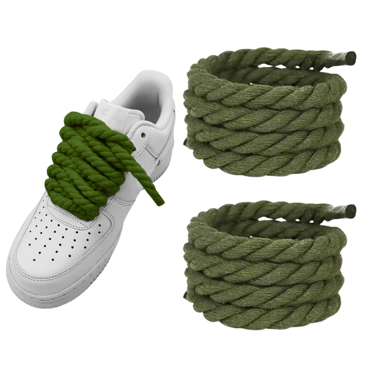 Sireturi Rope Laces Wanty ®  Bumbac, Capat Transparent si Textura Clara Wanty