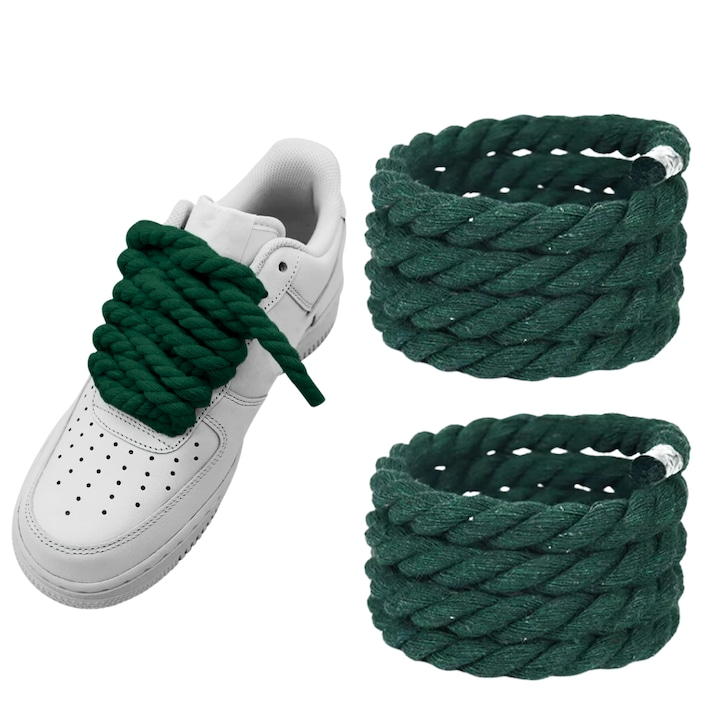 Sireturi Rope Laces Wanty ®  Bumbac, Capat Transparent si Textura Clara Wanty