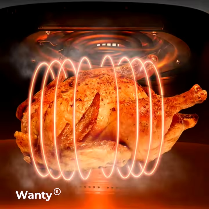 Friteuza cu aer cald Wanty®️ Premium Smart Air Fryer 1700W 12L Wanty