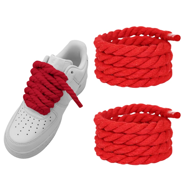 Sireturi Rope Laces Wanty ®  Bumbac, Capat Transparent si Textura Clara Wanty