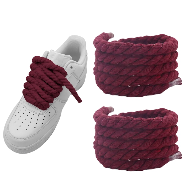 Sireturi Rope Laces Wanty ®  Bumbac, Capat Transparent si Textura Clara Wanty