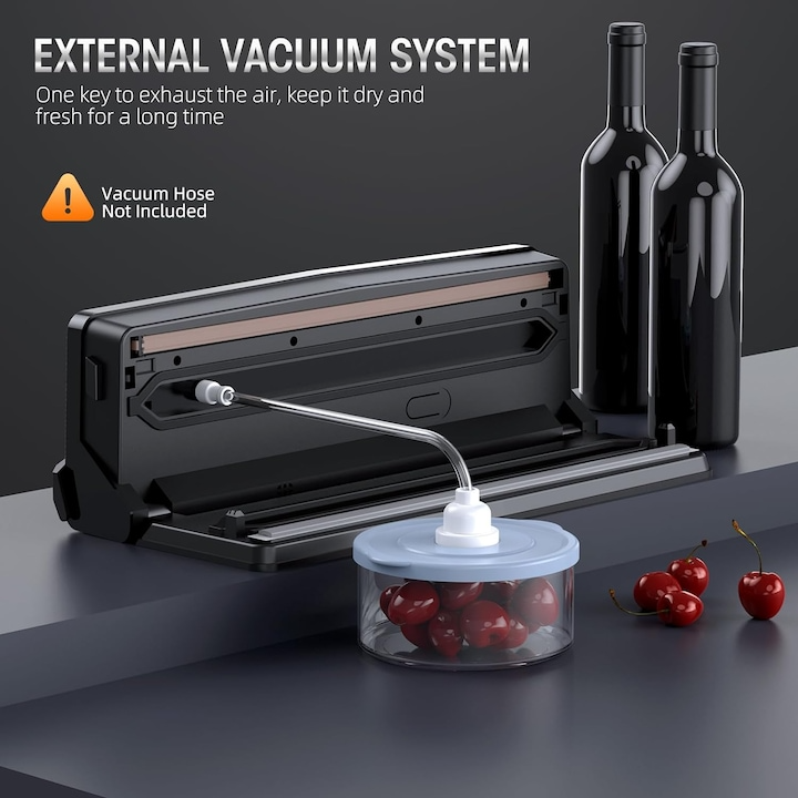 Aparat de Vidat si Sigilat Wanty®️ - Rola x600 etichete autoadezive, 1x Marker, Dop Vin si 10x Pungi incluse RESIGILAT Wanty