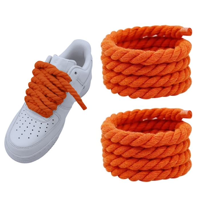 Sireturi Rope Laces Wanty ®  Bumbac, Capat Transparent si Textura Clara Wanty